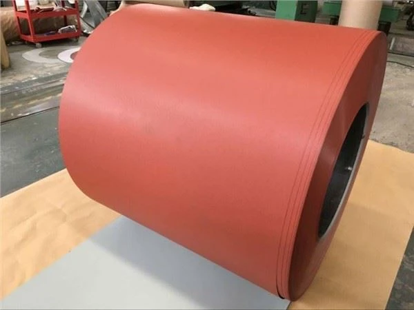 Chất lượng cao Matte Bề mặt sơn sẵn thép mạ kẽm cuộn dây / Matt Surface PPGI / Wrinkle màu tráng thép cuộn dây
